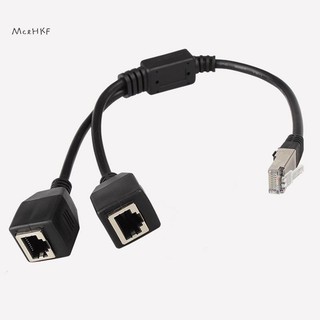 MceHKF RJ45 Ethernet Splitter Adapter 1 Nam Đến 2 Nữ Mạng LAN Bộ Chia Hỗ Trợ Cat6 Mạng Internet Nối Dài Dây Mới