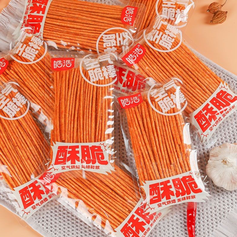 Haohao Air Crispy Dính Dải Sắc Nét Cay Dính Tuổi Thơ Thường Ngày Cay Dính Đồ Ăn Nhẹ Haohao Air Sắc N