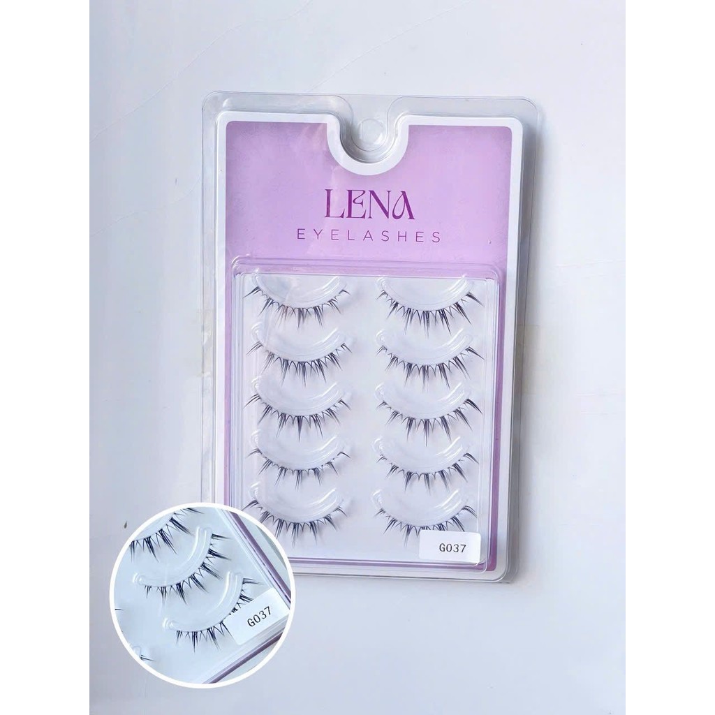 Lông Mi Giả LENA #G037 - Mi Giả Tơi Siêu Mảnh, Dễ Dán, Tự Nhiên & Tiện Lợi, Không Cộm, Tái Sử Dụng.