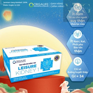   HỎA TỐC  Thùng 30 hộp Soup uống ddưỡng y học Leisure Kidney 1 tối ưu người bệnh thận giảm protein 