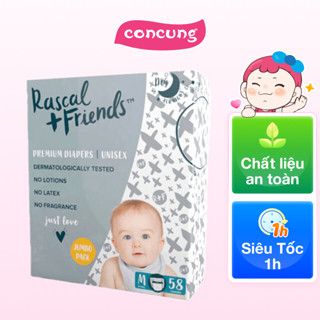 Tã/Bỉm quần Rascal & Friends size M 6-11kg 58 miếng - concung