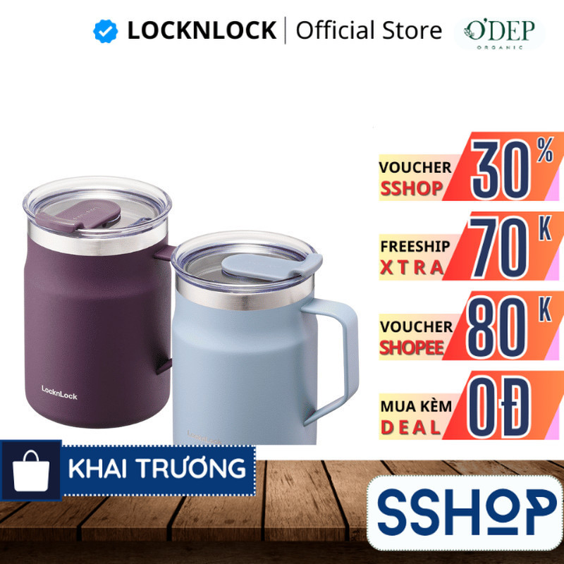 Cốc giữ nhiệt 475ml LocknLock Chính hãng Metro Table Mug LHC4219SBLU - SSHOP SSO