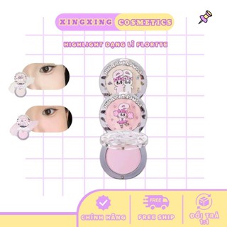   HỎA TỐC  Flortte Phấn Bắt Sáng Flortte x Bunny Highlight Lì Màu Làm Sáng Nâng Vùng Tối Gương Mặt Tự Nhiên Lâu Trôi 4g 