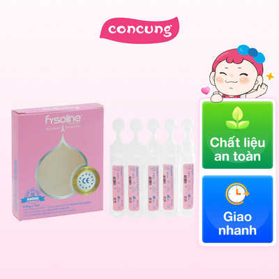 [Quà tặng không bán] Dung dịch nước muối đẳng trương Fysoline Isotonic 5 ml (Hộp 5 ống)