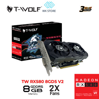 Card Màn Hình VGA T-Wolf RX 580 8GB GDDR5 | HDMI, DP | Mới BH 36T