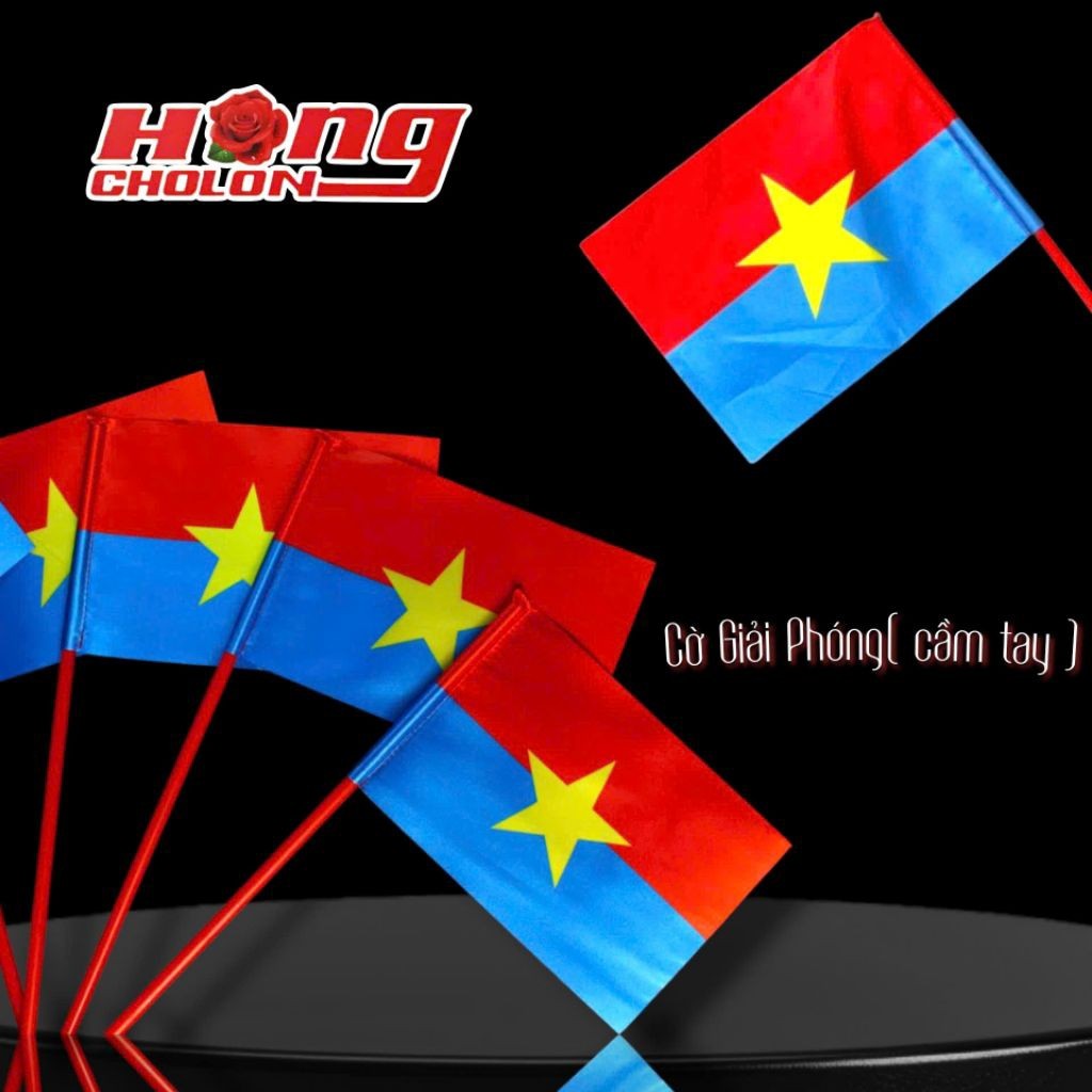 Cờ cầm tay Việt Nam - Cờ giải phóng - cờ dây trang trí-chuyên sỉ đồ theo mùa
