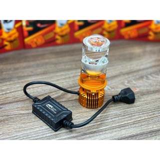 Bóng Đèn Pha Led Bi Mini T9 Pro Vỏ Cam chân H4 12-24Vol 60W MA Racing Phiên Bản Mới [2024 ] Siêu Sáng