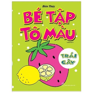Sách - bé tập tô màu - trái cây
