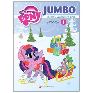 Sách - tô màu my little pony - jumbo tô màu và các trò chơi 1