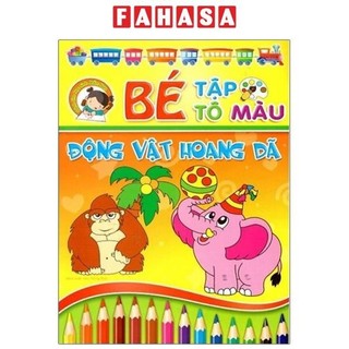 Sách bé tập tô màu - động vật hoang dã