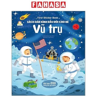 Sách first sticker book - sách dán hình đầu đời cho bé - vũ trụ