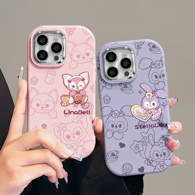 Disney Mickey Minnie stelallou linobell cho Iphone 11 15 12 14 13 Pro Max 7 8 Plus XR x XS Max 7Plus