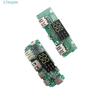 Bảng mạch sạc pin lithium 18650 5V 2.4A hai cổng USB có màn hình led micro / type-C