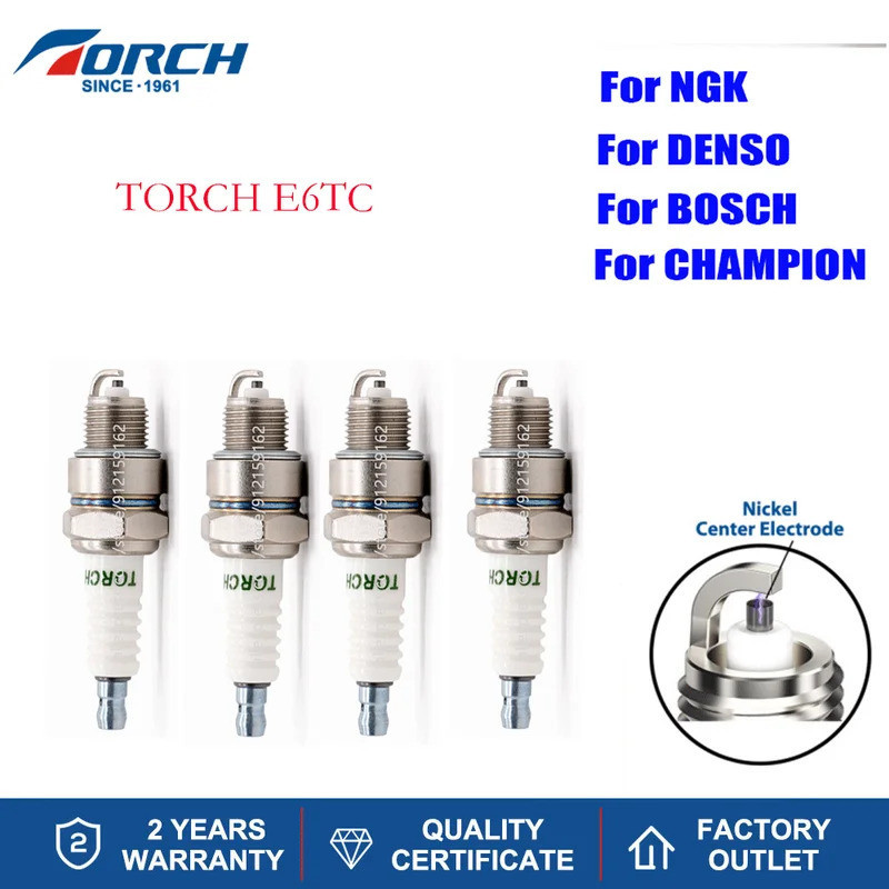 4-6 Chiếc Vít Đầu Cuối Bugi E6TC Thay Thế Cho Nến BP6HS (4511) А17V 2410-3707010 HONDA 98076-56719 9