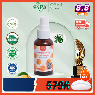 Xịt thơm da tay cam ha eva - 100% thiên nhiên, khử mùi, làm thơm, kháng khuẩn