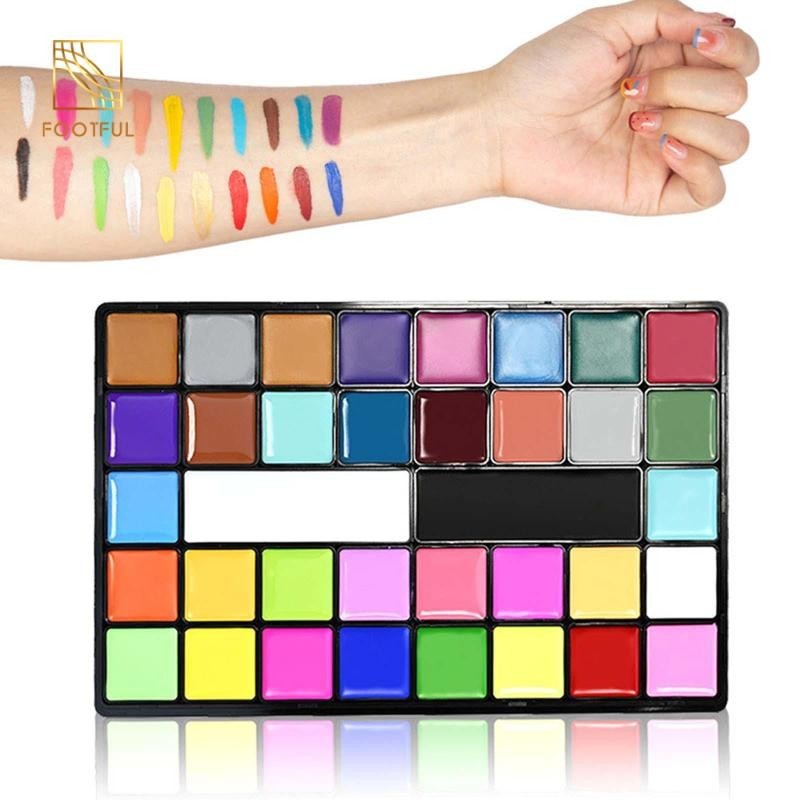 Face Body Paint Professional DIY Art Paint Bảng màu trang điểm cho lễ hội