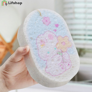 Khăn lau bông rửa chén sạch - Miếng bọt biển bột gỗ hoạt hình - dành cho nhà bếp - Miếng cọ rửa nồi - Nén, Làm dày, Mềm mại - Dụng cụ vệ sinh gia dụng