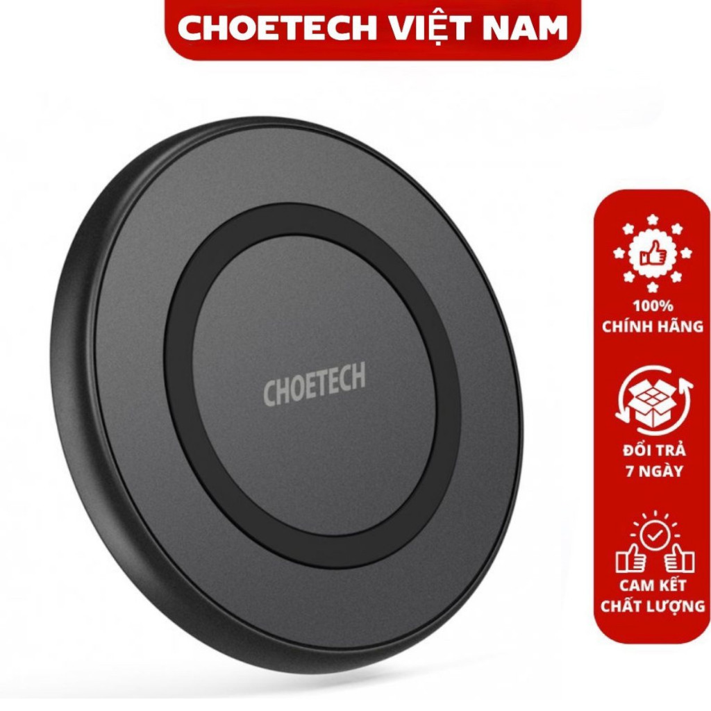 Đế sạc nhanh không dây Choetech T526 công suất 10W (Hàng chính hãng)