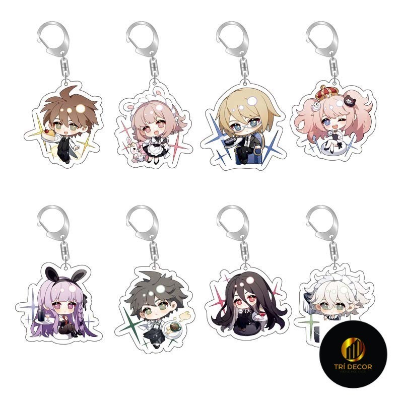 Danganronpa Acrylic Móc Khóa Kirikiri Kyoko Komaeda Nagi Too Enoshima Shield Togami Byakuya thiết bị