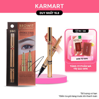 Bút Sáp và Kẻ Mắt 2in1 Chống Thấm Nước Browit Eyemazing Shadow and Liner 0.85ml + 0.6g
