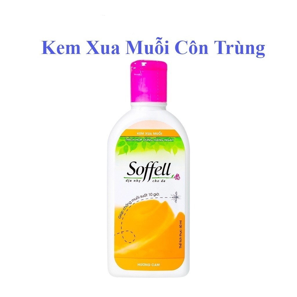 Kem Soffell xua muỗi hương cam thơm mát (chai 60ml) / Bách Hoá Tổng Hợp Dũng Mơ
