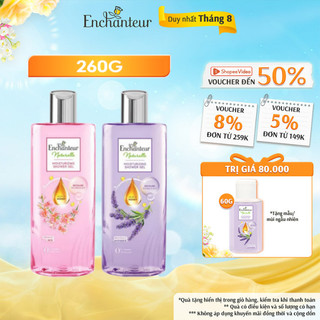Sữa tắm dưỡng da thiên nhiên Enchanteur Naturelle hương hoa Lavender/ Iris 260g