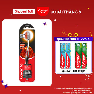 Bàn chải Colgate SlimSoft Advanced ngăn chảy máu nướu khoáng núi lửa siêu mềm mảnh