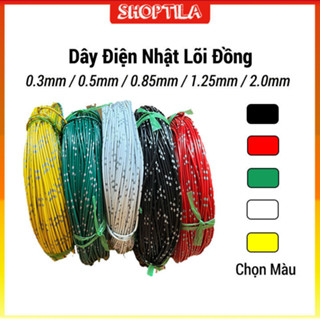 Dây điện nhật đơn lõi đồng nhiều sợi 0.3mm/0.5 mm/0.85 mm/1.25 mm/2.0mm chiều dài 5-20 méT