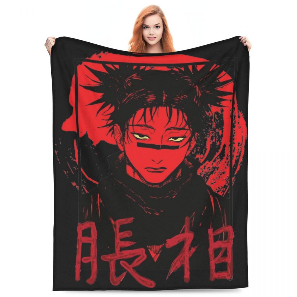 Ấm cúng Choso JJk Manga Jujutsu Kaisen Chăn Merch Chăn Trang Trí Chăn Máu Đỏ Ném Flannel Siêu Mềm Ch