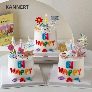2 chiếc Sanrio Cake Topper Hello Kitty Dễ thương