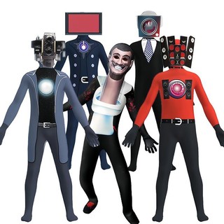 2024 Titan Màn Hình Người Halloween Body Trẻ Em Loa TV Nhân Vật Robot Trang Phục Hóa Trang