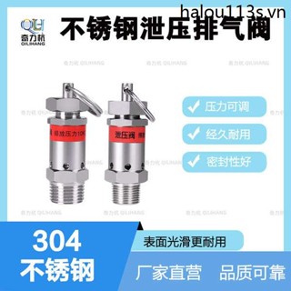 Van giảm áp xả có thể điều chỉnh bằng thép không gỉ 304 Van giảm áp an toàn Van giảm áp 2 điểm Máy nén khí loại lò xo hơi nước P