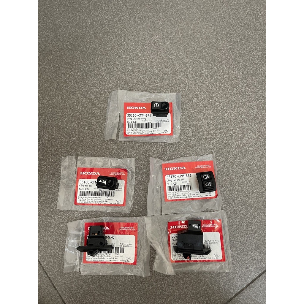 bộ 5 công tắc future neo bán lẻ 35170KTM971 35150KTM970 35200KTM971 35180KTM971 35160KTM971