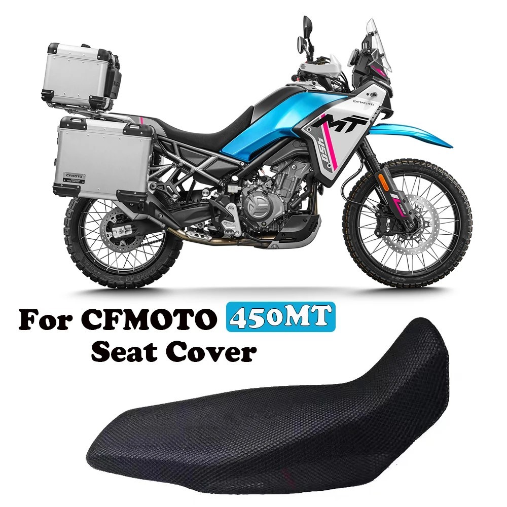 Cho CFMOTO 450MT 450 MT Xe Máy Bọc Ghế 3D Lưới Vải Ghế Bảo Vệ Đệm 450MT Phụ Kiện Cách Nhiệt Ghế