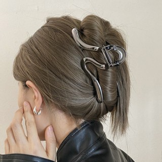 2024 Tối giản Phong cách mát mẻ Dòng kẹp kim loại Kẹp cá mập cao cấp