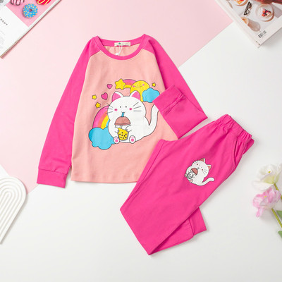 Bộ thun Bé Gái Cotton LITIBABY dài tay thu đông Size Đại 8 đến 16 tuổi