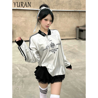YURAN áo phông áo thun nữ croptop baby tee Comfortable Dễ thương hàn quốc Cute WCS2490XH3 38Z240915