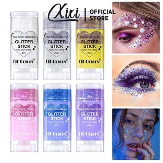 Phù Hợp Với Màu Sắc 6 Màu Lấp Lánh Sequin Dính Đa Năng Mặt Môi Tóc Cơ Thể Kim Sa Lấp Lánh Flash Phấn Mắt Lễ Hội Sân Khấu Trang Trí Mỹ Phẩm