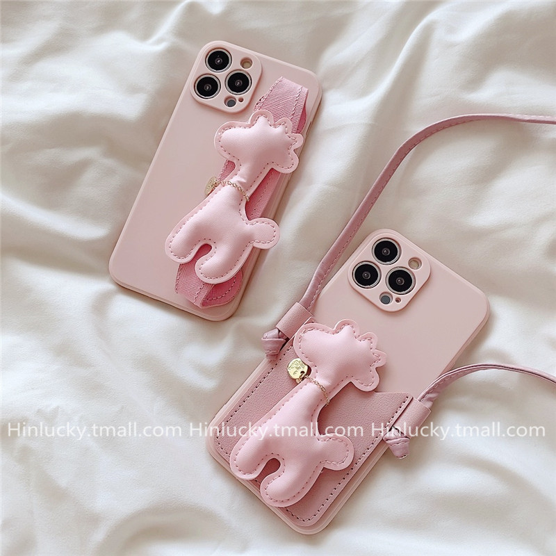 Ốp lưng cho 16Promax 16plus 16 15 14 13 12 11Pro 8 7 6 5 SE2020 7P 8P X XS XR XsMax 6plus 6s 1.6 dây buộc da