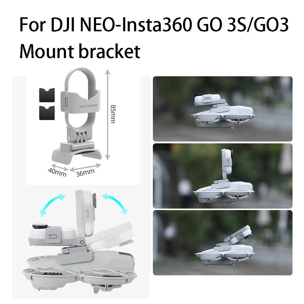 Dành Cho DJI NEO Gắn Chân Đế Cho DJI NEO Insta360 GO 3S / GO3 Camera Hành Động Có Thể Điều Chỉnh Châ
