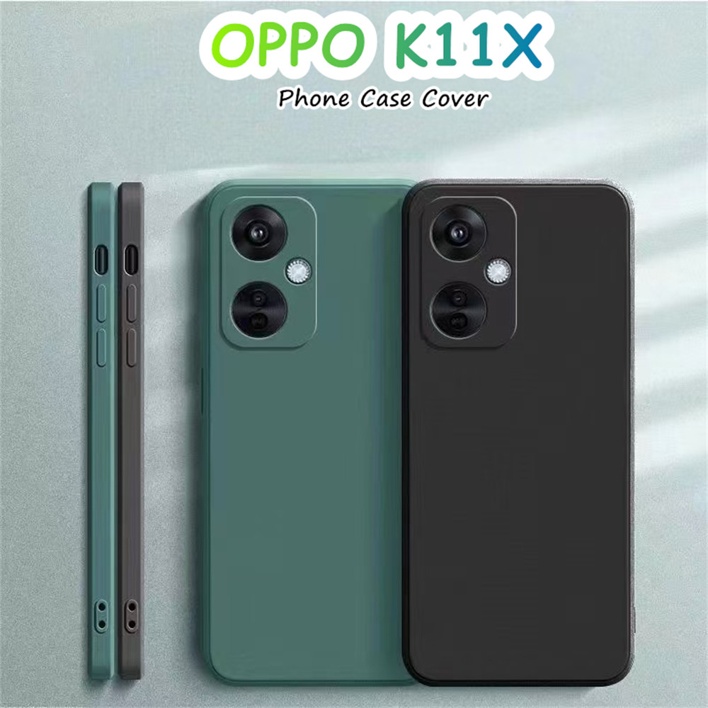 [Tùy chỉnh] Dành cho Ốp lưng OPPO K11X Silicon chống vân tay Full Case Vỏ điện thoại màu trơn cổ điể