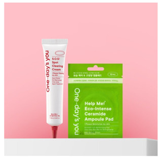 Kem dưỡng da Hỗ trợ giảm mụn One Days You SOS 25ml + Ampoule Pad Zipper 10 tờ
