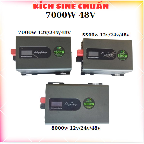-Bộ Đổi Nguồn 12V/24V/48V sang 220V Sin Chuẩn STB 7000w  .SOYER TECH 7000W-48V