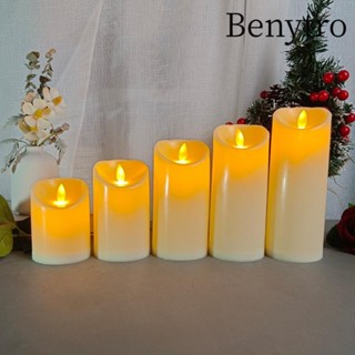 Nến LED, Nến điện tử ánh sáng vàng ấm bằng nhựa, Lễ hội đèn LED chiếu sáng xoay
