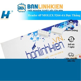 Header MOLEX 5264 2P 3P 4P Cái Đực thẳng (Combo 5 chiếc)
