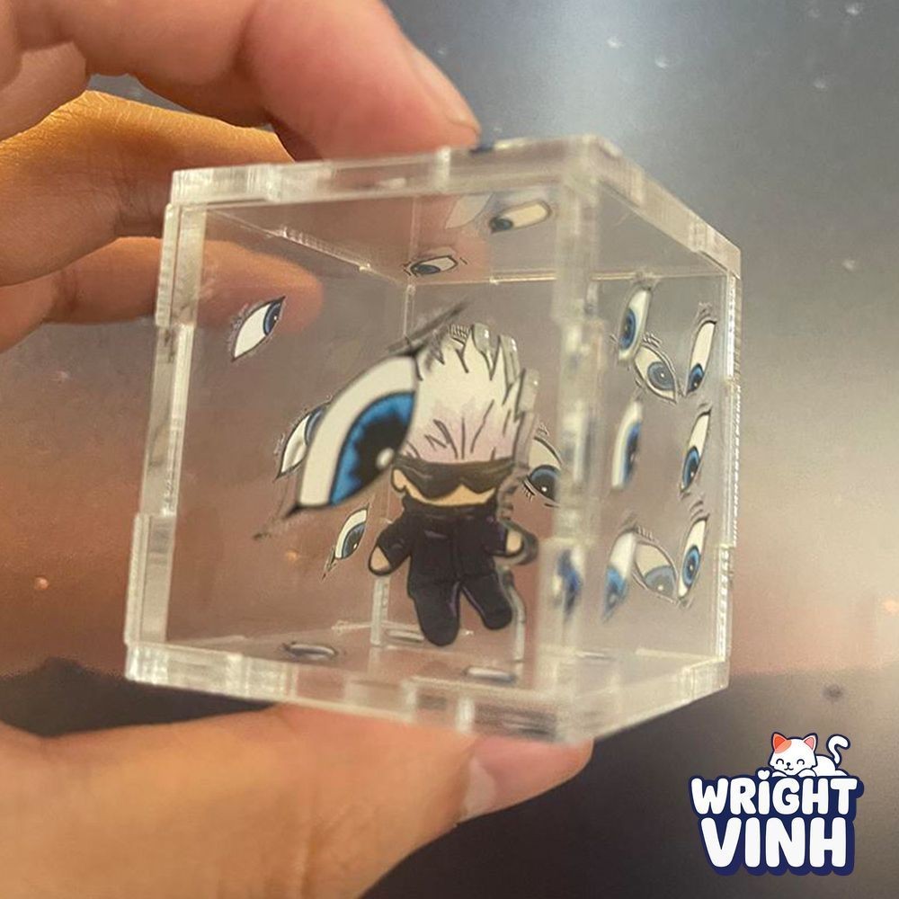 Mô Hình Hộp Gojo phong ấn anime jujutsu kaisen chú thuật hồi chiến ngục môn cương WrightVinh