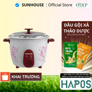  NỒI CƠM ĐIỆN NẮP RỜI SUNHOUSE SHD8106  1.2L  SHD8126  1.8L  - hàng chính hãng bảo hành 1 năm - HAPOS HOF 