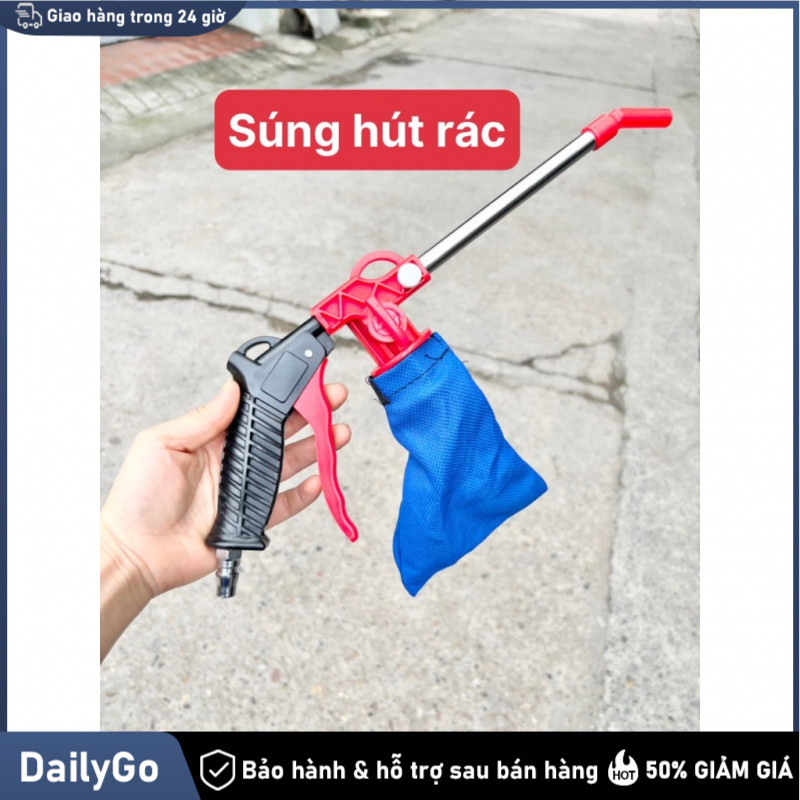 Súng Hút Rác Vụn, Bụi Bẩn Ngành May Mặc (cần kết hợp máy nén khí)