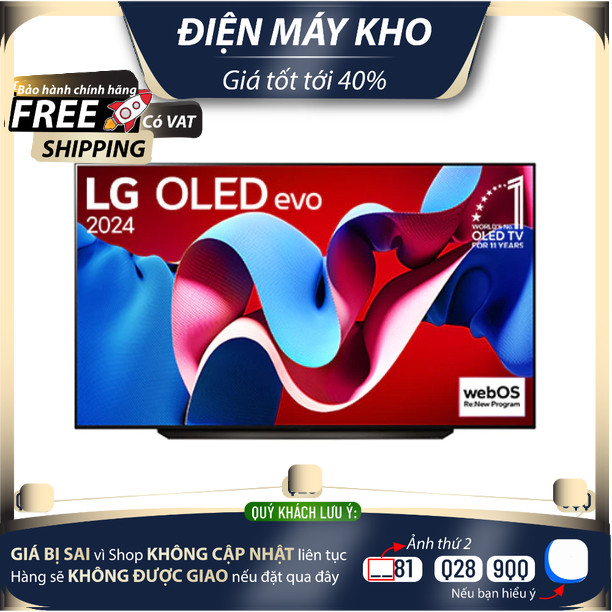 OLED55C4PSA Smart Tivi LG OLED 4K 55 inch OLED55C4PSA (Có kỹ thuật đi lắp đặt hướng dẫn sử dụng)