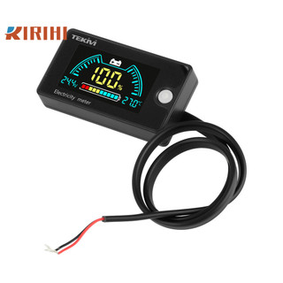 RIRIHI 6839D 6840D DC8-100V Màn hình màu LCD Đèn báo điện áp và điện 2 dây phổ thông với màn hình hiển thị nhiệt độ